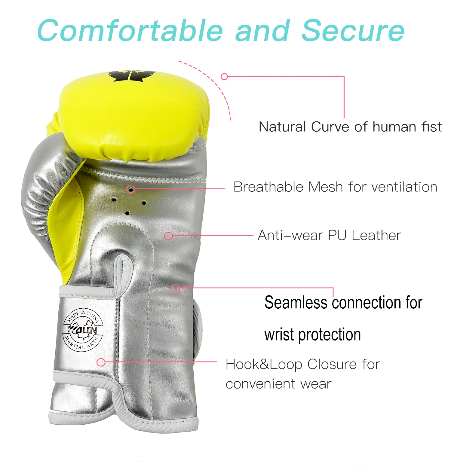 Детские боксерские перчатки боевые для детей разноцветные тренировочные