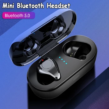 

Bluetooth 5.0 Headset TWS Wireless Earphones Earbuds Stereo In-Ear r6t