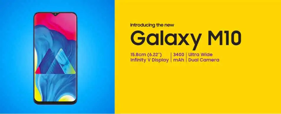 Мобильный телефон samsung Galaxy M10 M105F/DS Dual SIM 3 ГБ ОЗУ 16 ГБ 32 Гб ПЗУ 6,2" двойной задний 13MP 5MP телефон