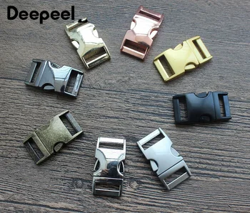 

Deepeel 2/10pcs 16mm High-grade Alloy Socket Side Release Buckle for 15mm Webbing DIY Bag Strap Bracelet Clasps Hook Accessories