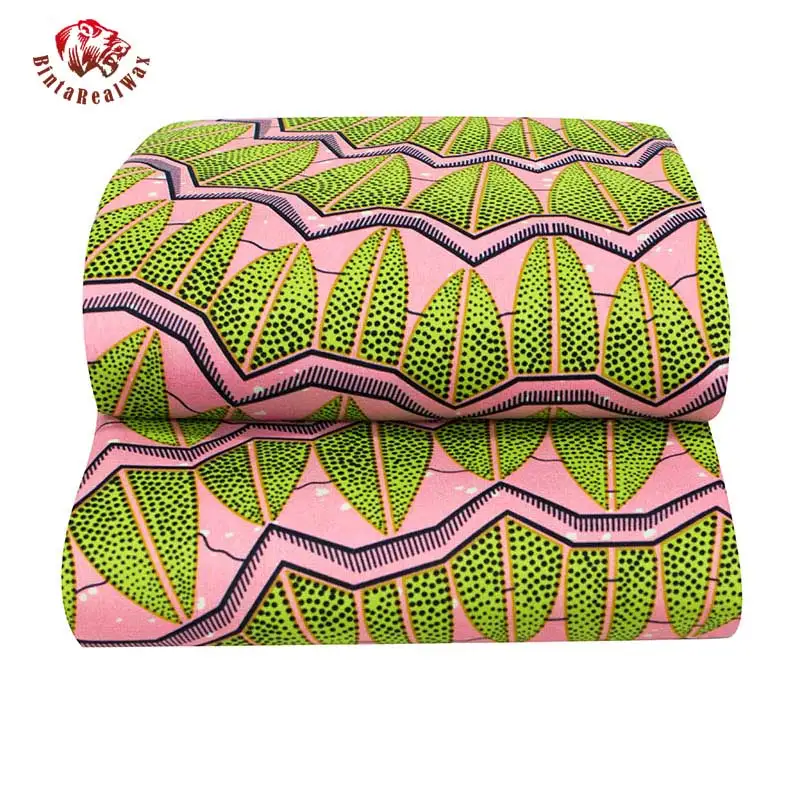 Free shipping Ankara African Wax Veritable Real Wax Dutch Fabric Polyester Sewing Dress Material 6yards/One Pieces FP6222