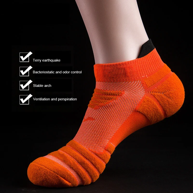 1Pair Cycling Socks Men Running Hiking Sport basketball Football Socks Breathable Compression Function