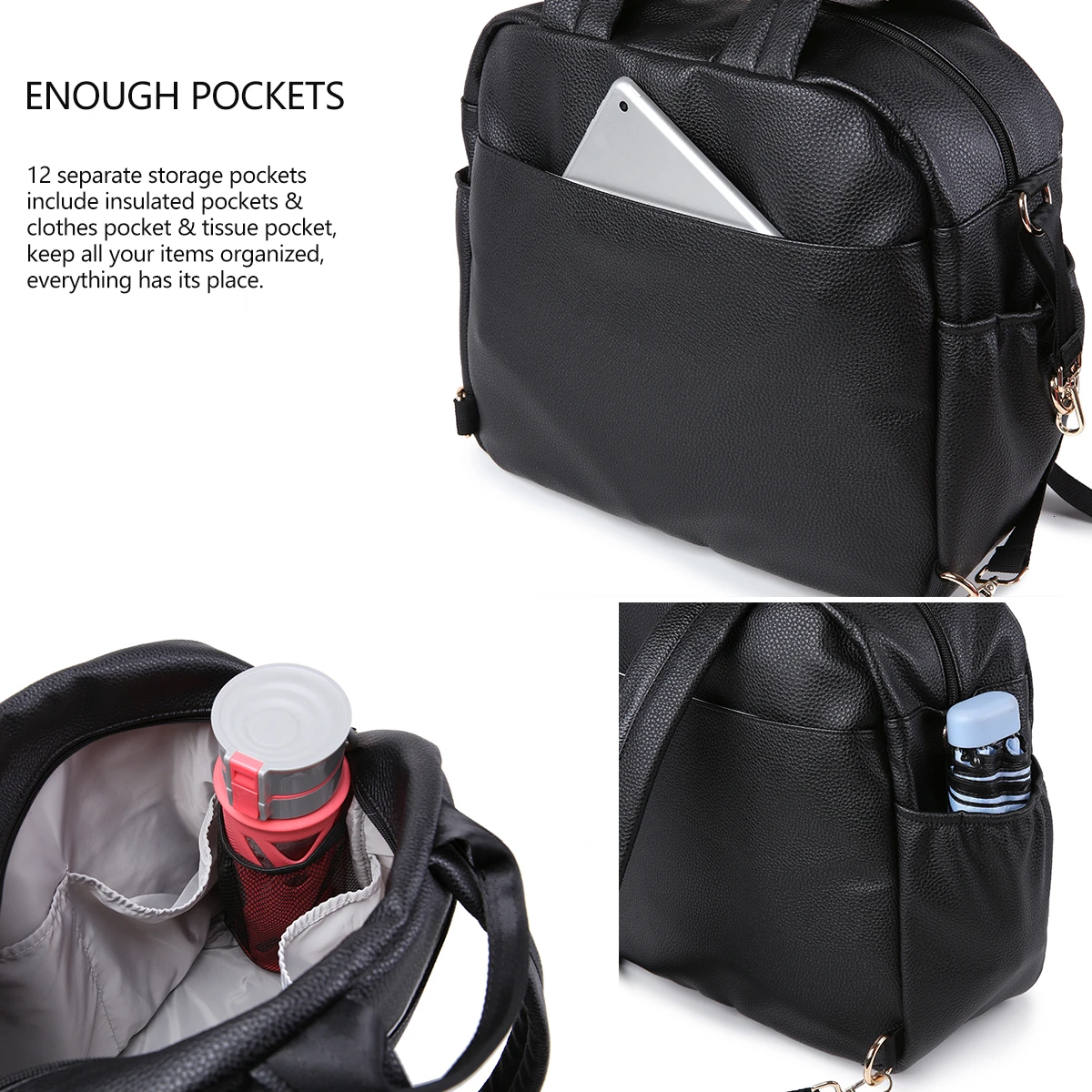  Soboba Diaper Bag for Newborn Baby Solid Multi-functional Waterproof Maternity Changing Bag for Bab