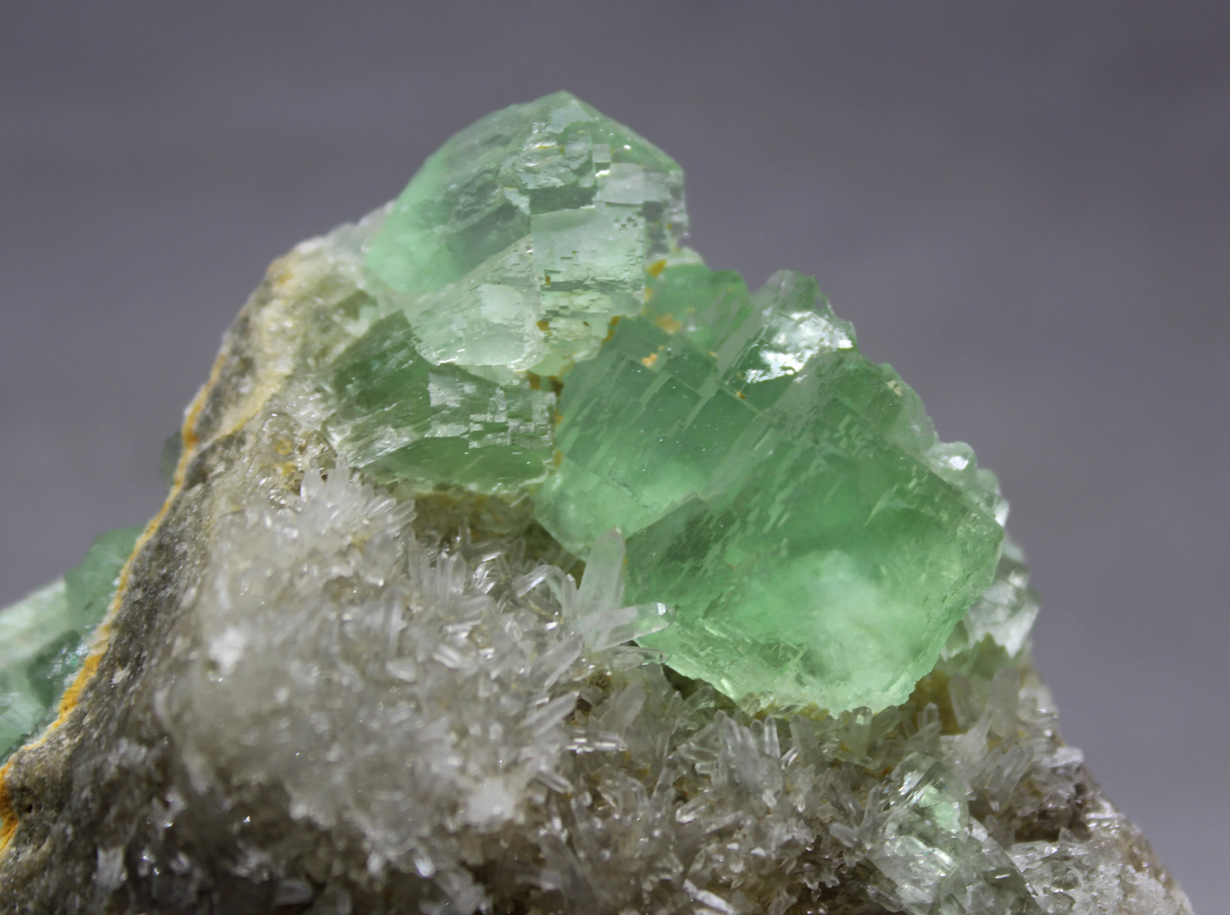 167g Natural green stepped fluorite mineral specimen stones and crystals healing crystals quartz gemstones free shipping