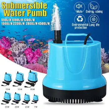 

7/15/20/55W Submersible Water Pumps Fish Tank Aquarium Pond Fountain Spout Feature Pump 550-4500L/H Temperature Control