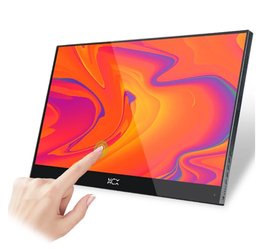 Сенсорный экран 17 3 дюйма Портативный IPS монитор full HD с HDMI Type C USB для расширения