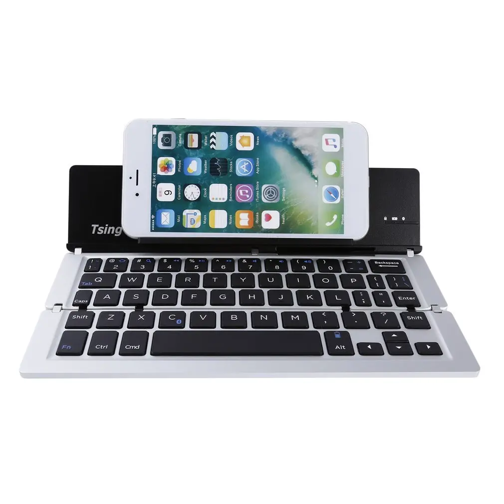 

Ultra-slim Portable Foldable Metal Aluminum Alloy 3.7V 400mAh Key Board 10m Operating Fantastic Surface Workmanship