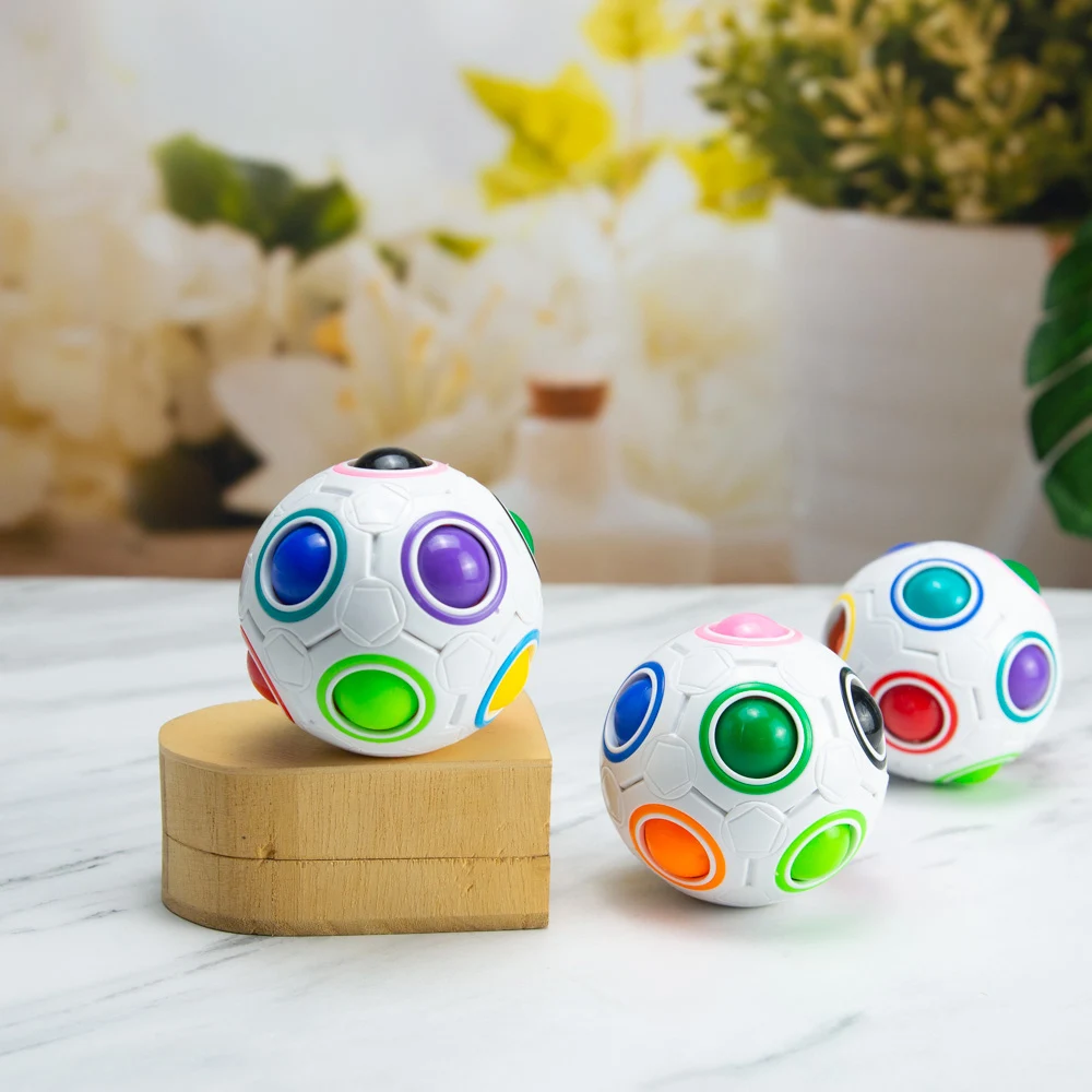 Learning-Toys Rainbow-Ball Antistress-Cube Puzzles Educational Adult Kids Children 