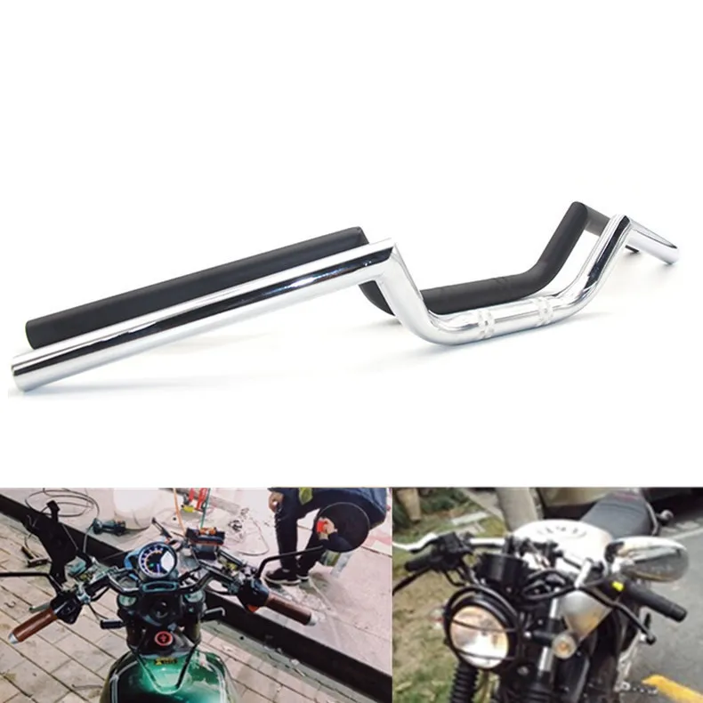 7/8 &quot22 мм руль мотоцикла Drag Bar Dirt Bike Cafe Racer винтажная Старая школа для Honda Yamaha Kawasaki