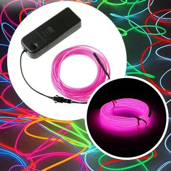 

RGB Color Light Up LED Line Figure Flexible for Toy Halloween Party Car Decoration QJS Shop