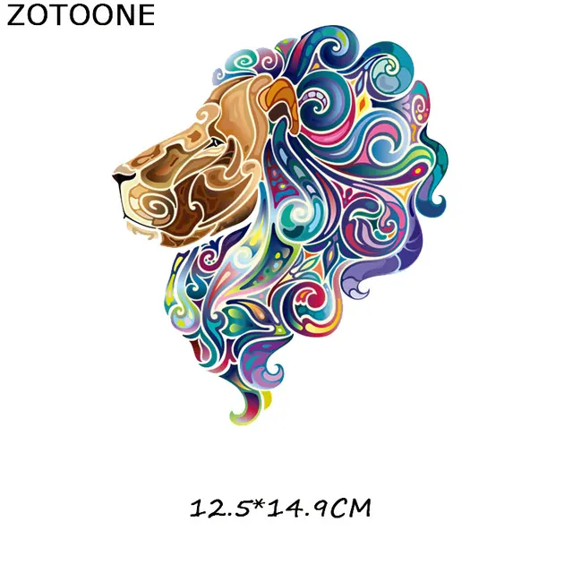 ZOTOONE Cartoon animal patch paste heat transfer vinyl owl elephant butterfly costume DIY micro chapter hot press patch sticker 379