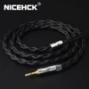 NICEHCK C4-1 Cable 6N Single Crystal Copper UPOCC Silver Plated 3.5/2.5/4.4mm MMCX/2Pin/QDC/NX7 For KXXS Kanas LZ A7 F3 TANCHJIM ► Photo 1/6