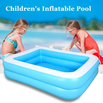 

60-150cm Children Bathing Tub Baby Home Use Paddling Pool Inflatable Square Swimming Pool Kids Inflatable Pool in stock