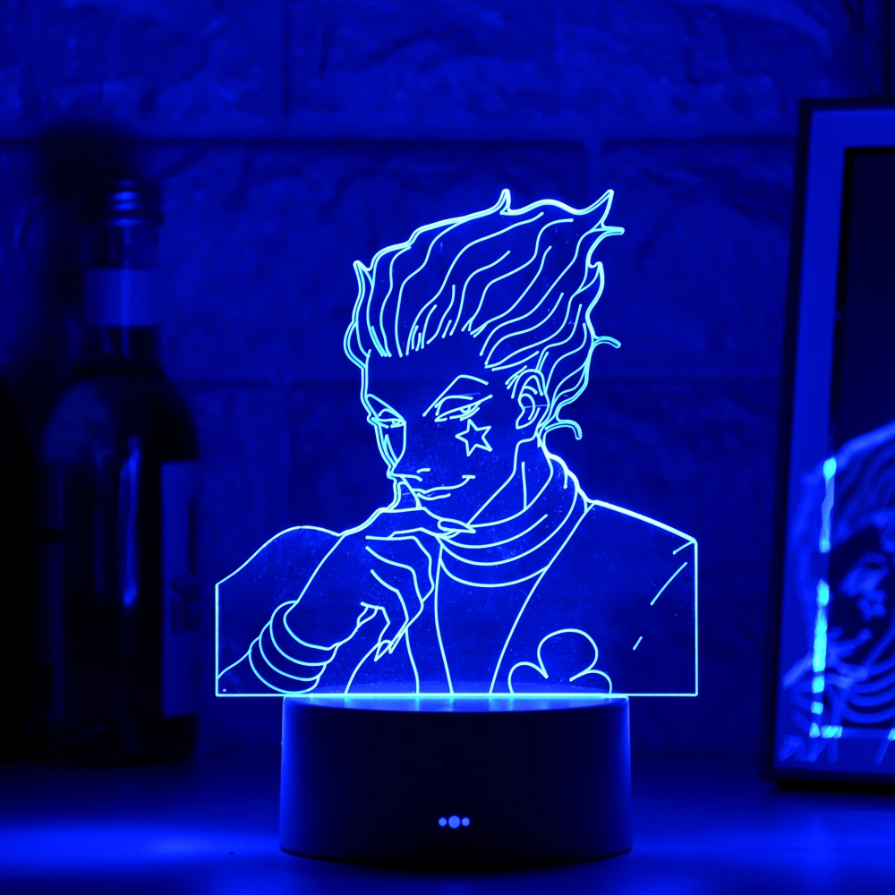 Hunter X Hisoka 3d ночник Led сенсорный сенсор красочные аниме лампы для детей Декор
