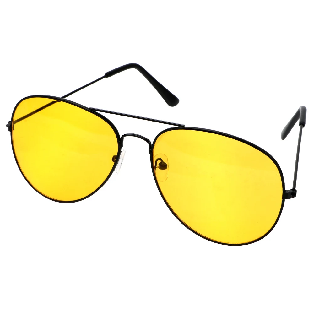 FORAUTO антибликовые очки ночного видения для водителей, очки для вождения, солнцезащитные очки из медного сплава, автоаксессуары - Название цвета: black frame