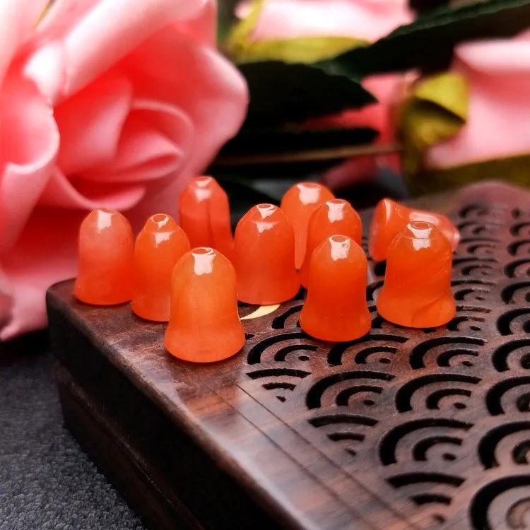 

Бусины из красного агата, 11 мм, 5 шт.