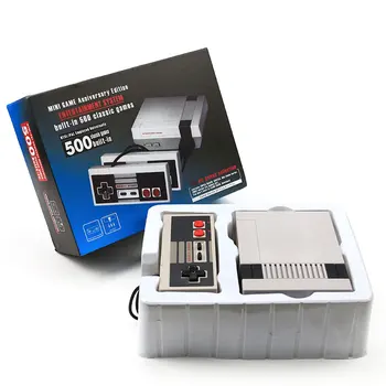 

Mini TV Game Console Retro Video Game Console Built-In 500 Games with Dual Controllers Handheld Game Player