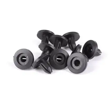 

Qy-202485 50Pcs Plastic Car Fender Propulsion Bumper Fender Hole Black Rivets Fasteners Clip For Toyota