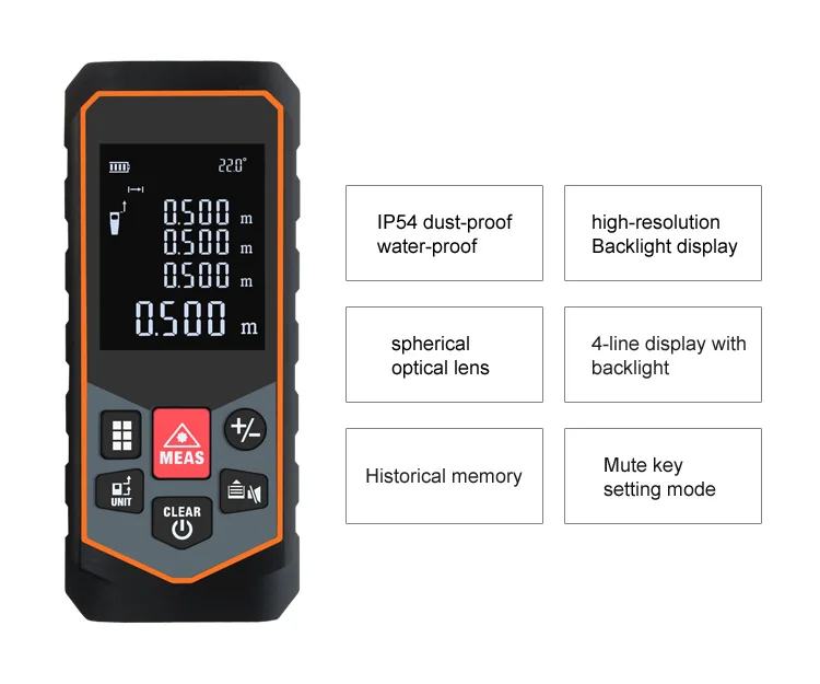 Mileseey Laser Rangefinder 50m Laser Distance Meter Laser Measure Angle Tools Diastimeter Mileseey Laser Rangefinder 50m Laser Distance Meter Laser Measure Angle Tools Diastimeter