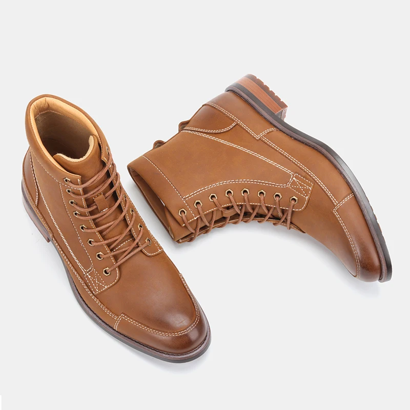 

Men boots Size 7-13 rubber boots British Royal Men's Spring and Autumn shoes handmade cowboy boots top quality Ankle boots