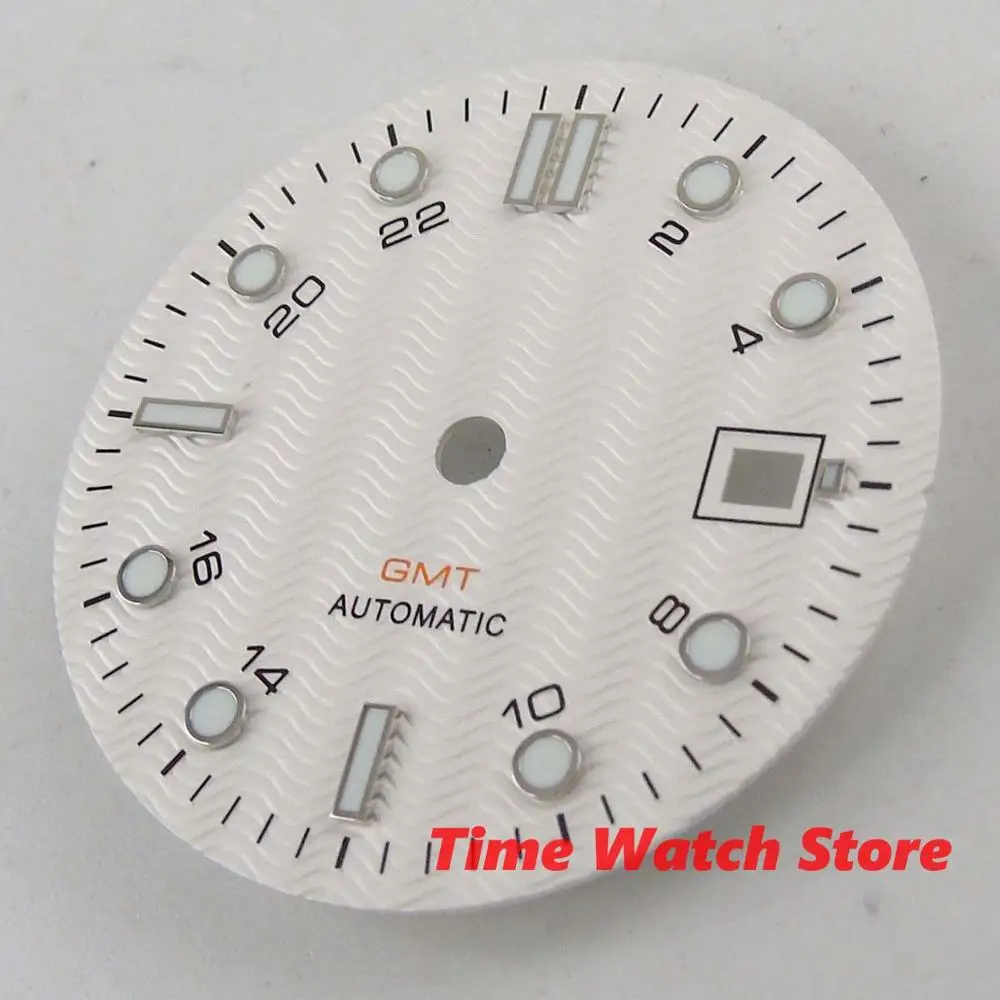 Циферблат мужских часов 31 мм белый синий черный бежевый циферблат светящиеся