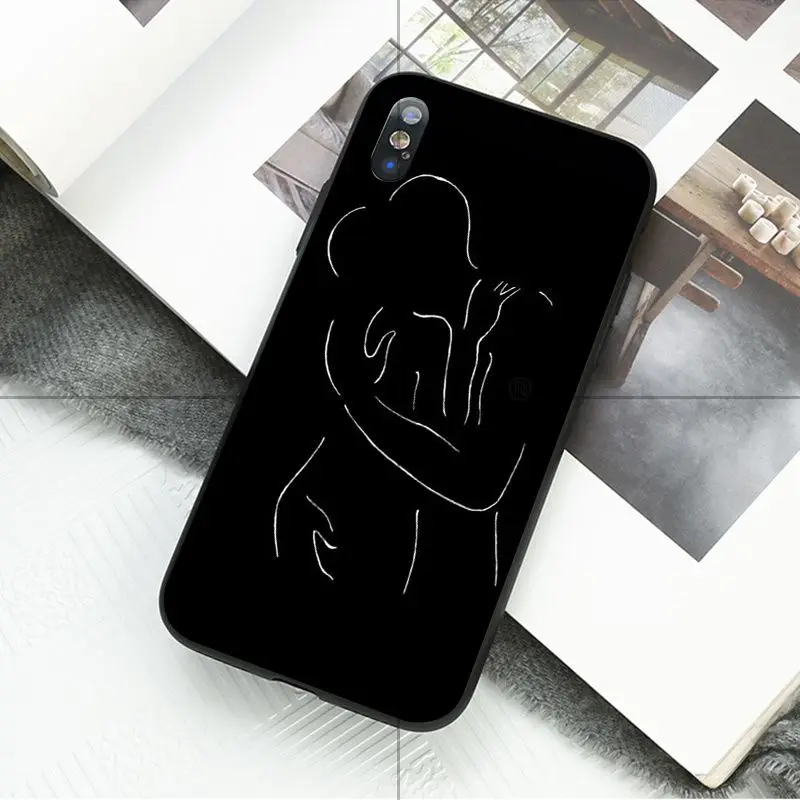 Black and white line art