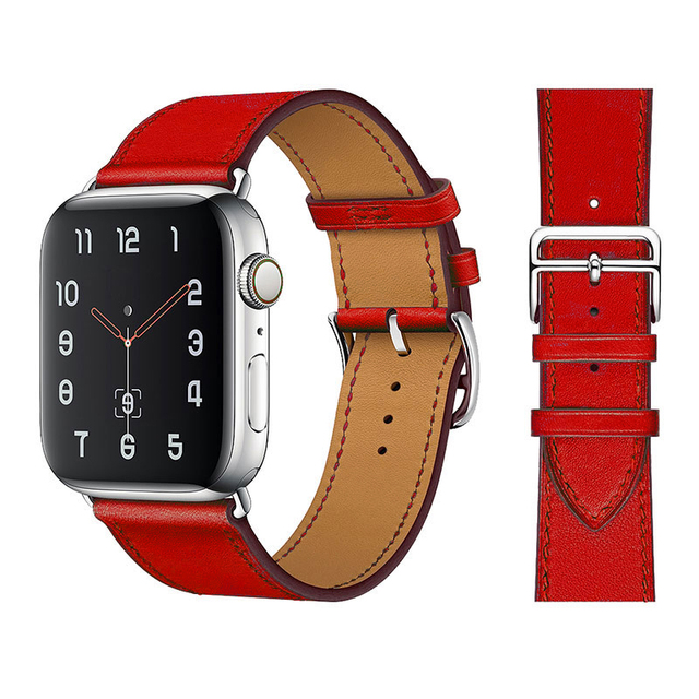 tour for Apple watch band 44mm 40mm 45mm 41mm 42mm 38mm 44 45 mm Genuine Leather bracelet iWatch serie 3 4 5 se 6 7 strap