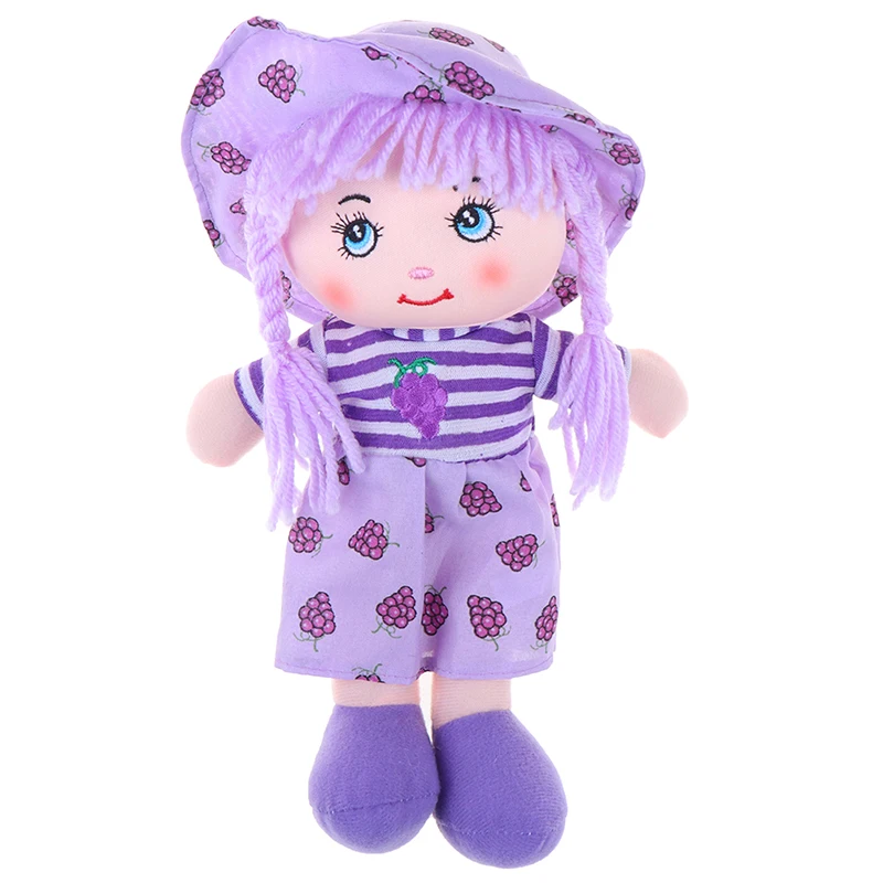 Девочки 25 см мультфильм kawaii фрукты юбка шляпа Тряпичные куклы Мягкая Милая ткань stuffe игрушка - Цвет: A5