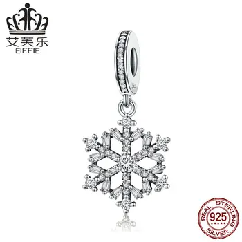 

Crystal SnowflakeDiy letter beads for jewelry making Fit charms pandora bracelet silver 925 original