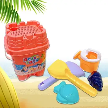 

5Pcs Kid Bucket Sprinkler Mold Pretend Game Summer Beach Water Sand Play Toy Set