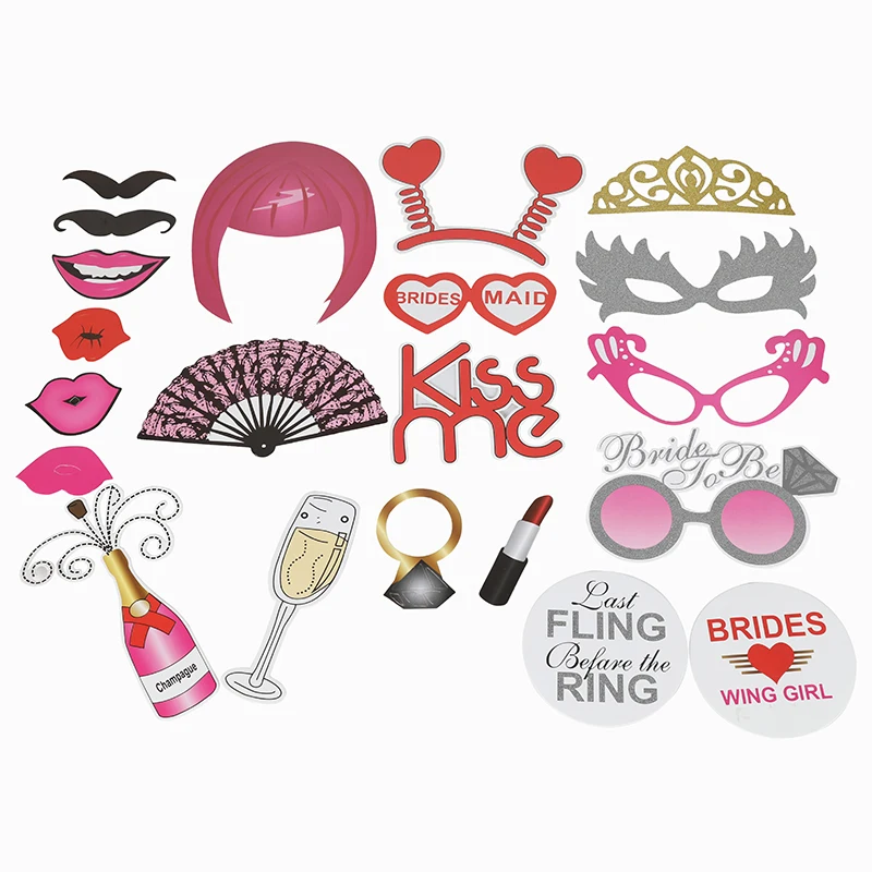 Wedding Photo Booth Props Bride to Be Photo Props Photo Accessories Wedding Party Supplies
