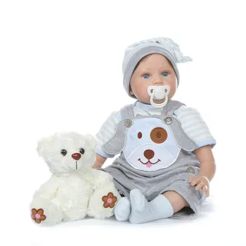 

22 inch 55cm born Bebe Reborn Baby Dolls Silicone Soft Cloth Body toddler Doll For Girls Princess Kid Fashion Reborn Dolls
