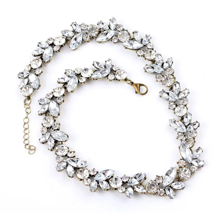 

Restoration Zircon CRYSTAL Short Necklace Crystal Necklace Europe And America Fashion Models