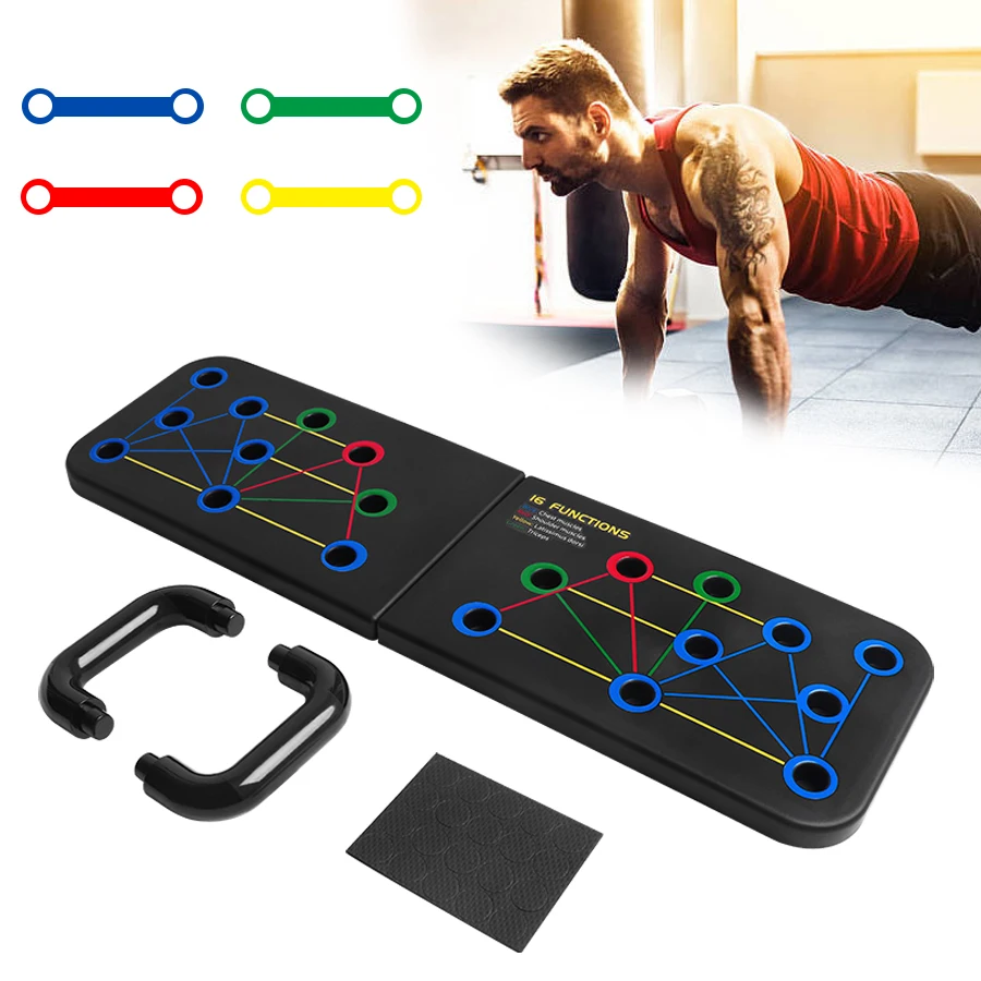Push Up Rack Folded Board Set abdominal Bar Multi Function Fitness Gym Home BodyBuilding Muscle Grip Training Exercise Equipment|Push-Ups Stands| - AliExpress