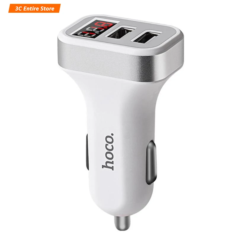 Универсальное автомобильное зарядное устройство HOCO Z3 с 2 USB портами светодиодный