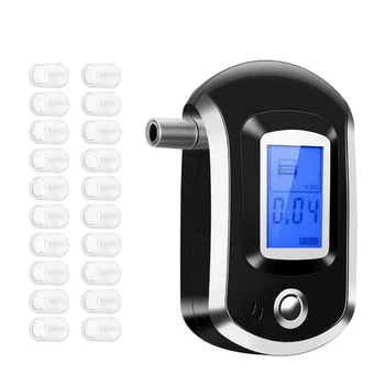

Alcohol Tester Breathalyzer Digital Breath Alcohol Tester Display in Large Lcd Screen Mini-Size Portable