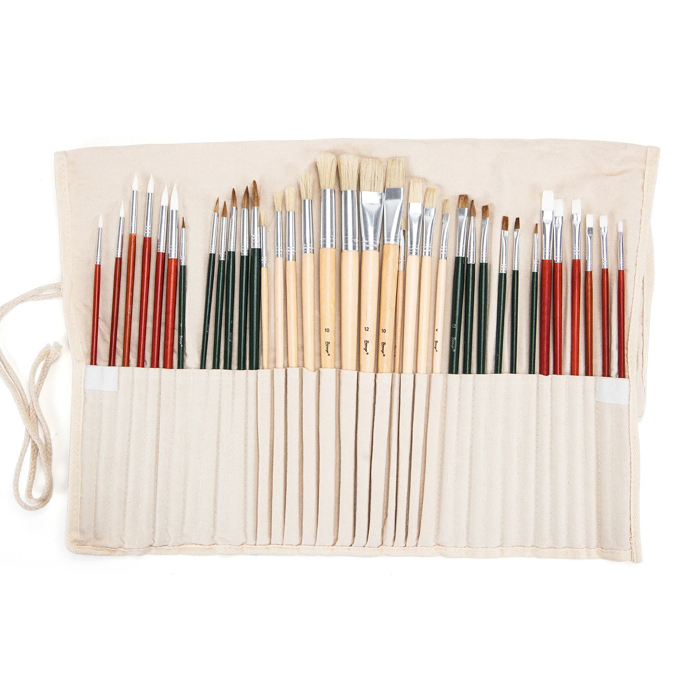 

24/36 Mixed Strokes Mixed Pen Hair Brush Set with Cloth Pencil Case Kids Paint Brush Water Color Acrylic Pigment Brush Supplies