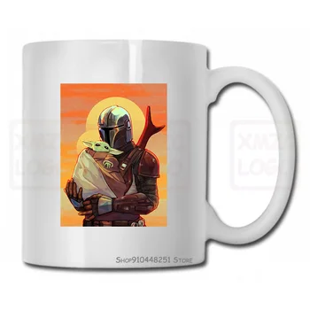 

Mandalorian Star Boba Fett Galaxy White Mug Cup Women Men