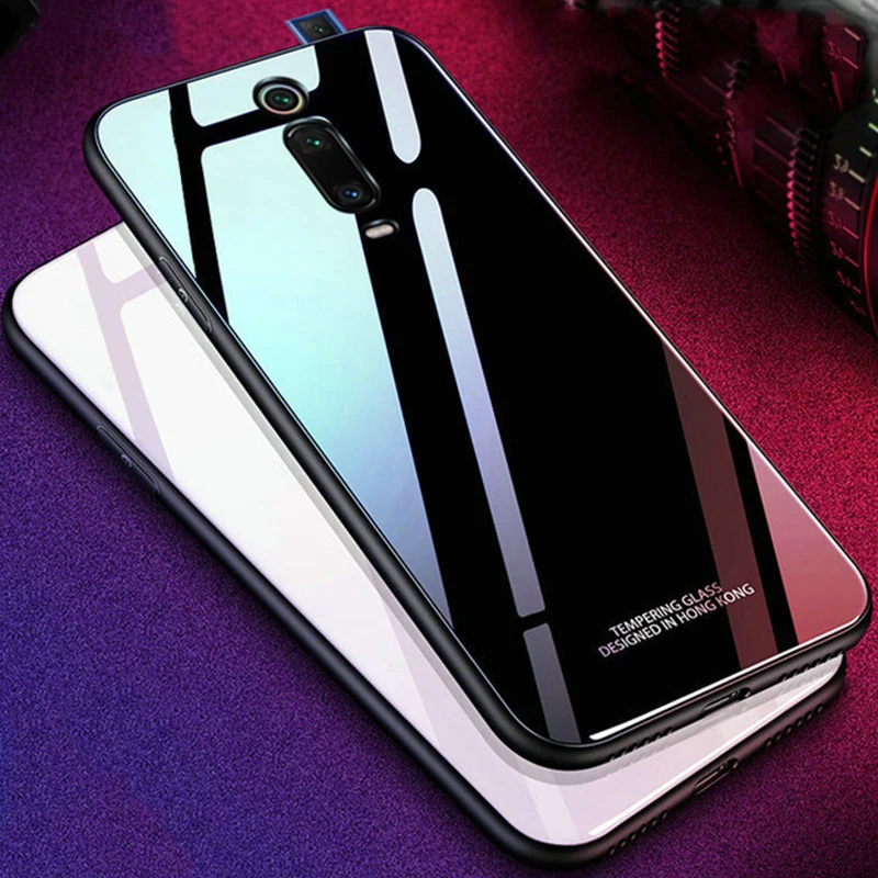 

MSVII xiaomi mi 9T PRO Redmi k20 Case Slim Coque Case Silicone Frame+Tempered Glass Cover xiaomi mi 9T k20 pro global back cover