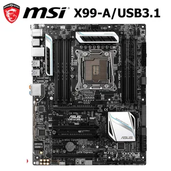

LGA 2011-3 Motherboard MSI X99-A/USB3.1 DDR4 PCI-E3.0 Desktop MSI X99 Mainboard 2011-3 USB3.1 Core I7 Raid LGA 2011-3 Used DDR4