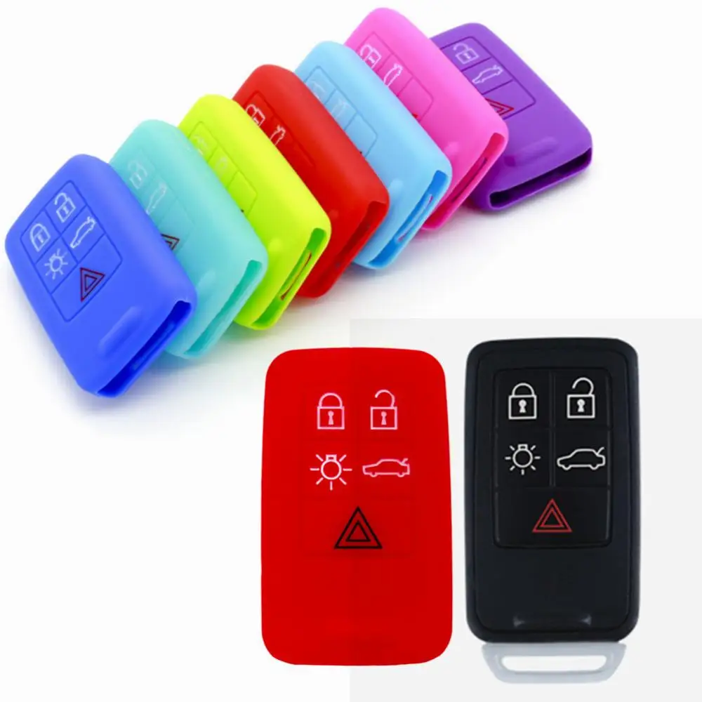 

Silicone Car Key Case Cover Auto Flip Remote Key Skin Shell Holder for Volvo S60 S70 S80 S90 V60 XC60 XC70 V40 V50 V60 C30 V70