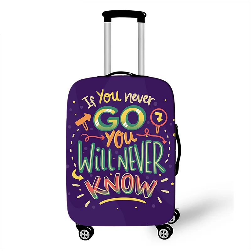 18-32 Inch Travel Vacation Style Print Pattern Suitcase Covers  Elastic Luggage Protective Covers Trolley Case Covers 3