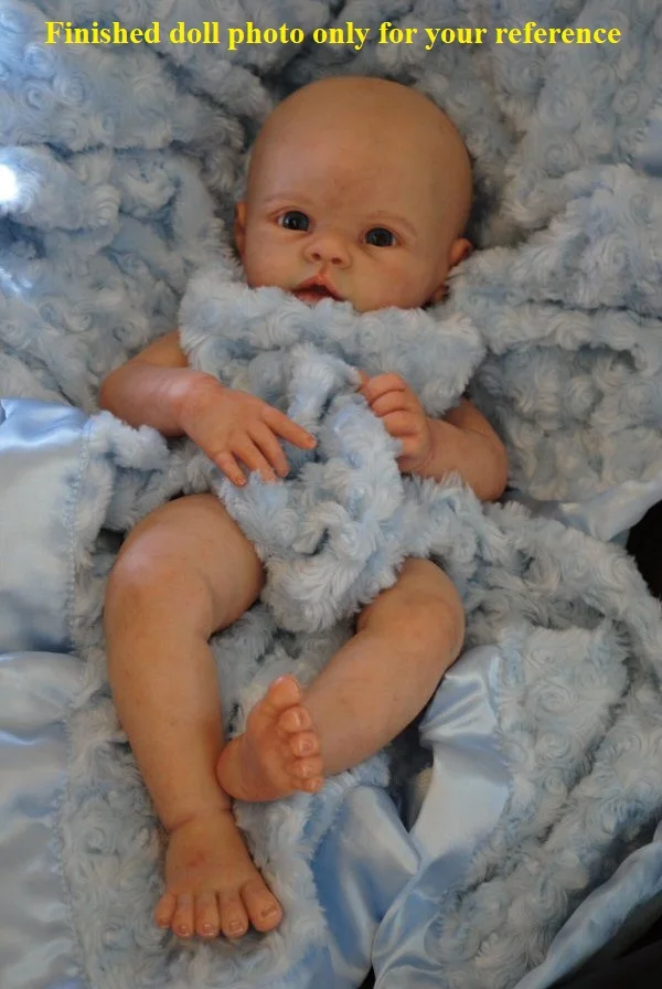 NPK reborn Baby doll комплект, Лидер продаж reborn питания кукла комплект в Неокрашенный DIY пустой кукольный комплект мягкой винил Криста