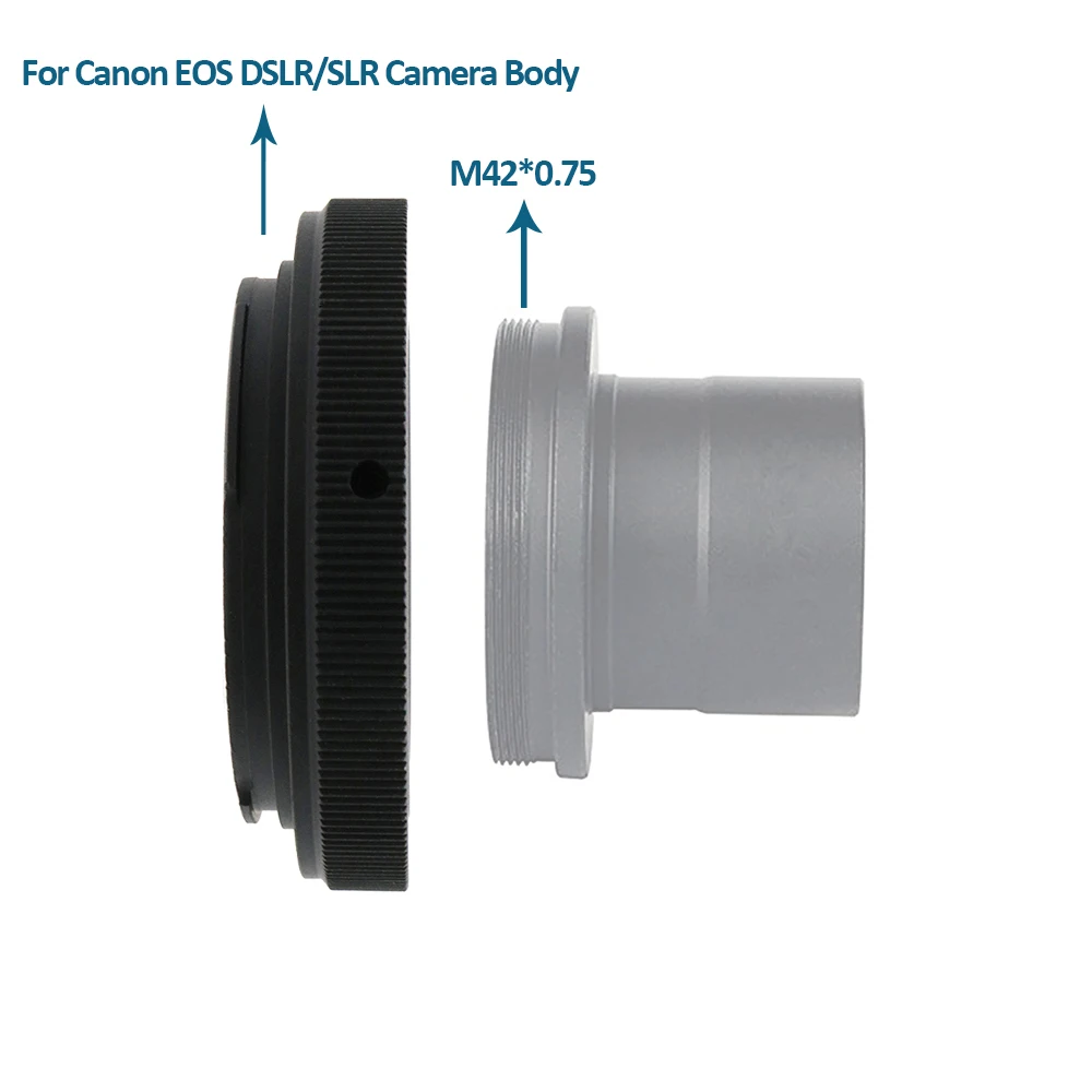 Canon TS E Adattatore Anello T/T2 Per Obiettivi Fotocamera Canon EOS - Montaggio EF/EF-S, Vite, Compatibile Con 760D, 50D, 600D, 1100D Adattatore T-mount Obiettivo Canon EOS EF Reflex - Foto 12