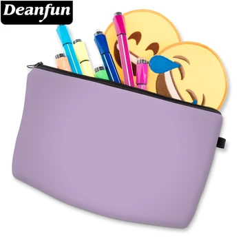 

Deanfun Makeup Bag For Girls Pure Purple Purse Bag Organizer Bag Woman's Cosmetic Bag D52457