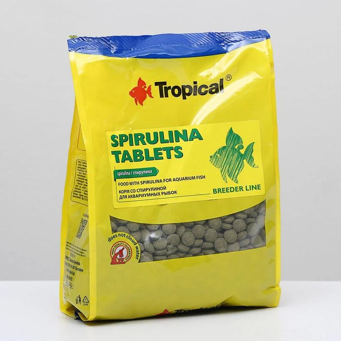 Корм для рыб Spirulina Tablats с высоким содержанием сприрулины, в виде тонущих таблеток, 1 кг 54645|Корм для рыб| | АлиЭкспресс