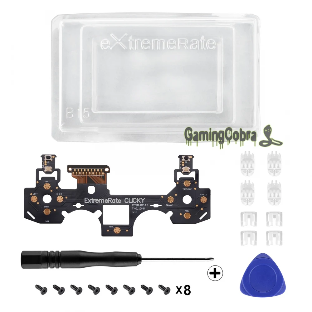 Flexível para Ps4 Clicky Personalizado Flashshot Cabelo Trigger Stop Kit Cabo Magro Pro Controlador Jdm-040 - 050 055 - Image 3