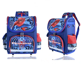 

Disney Boys School Bags Children's Backpack Folded Orthopedic Backpacks Spiderman Schoolbag Kids Stachel Mochila Infantil