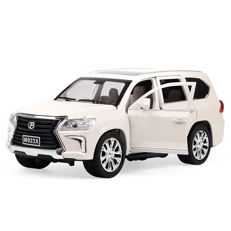1:24 SUV Высокая симуляция LEXUS 570 модель автомобиля литые Литые и игрушечные транспортные средства с выдвижной спинкой игрушки автомобили подарок для детей Подарки для детей - Цвет: No Original Box