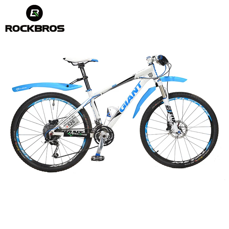 ROCKBROS флекционный велосипед MTB передний задний светодиодный грязезащитный щиток Велоспорт велосипед Прочный Крыло пластик с светодиодный свет Быстрый выпуск